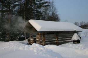 byg en udendørs sauna
